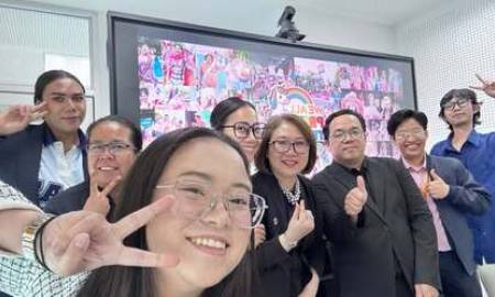 Assistant Professor Dr. Jaray Singhakowin, Dean of the Faculty of Social Development and Management Strategy, participated in a collaborative discussion under the We All Pride Thailand 2026 @ Bangkapi project